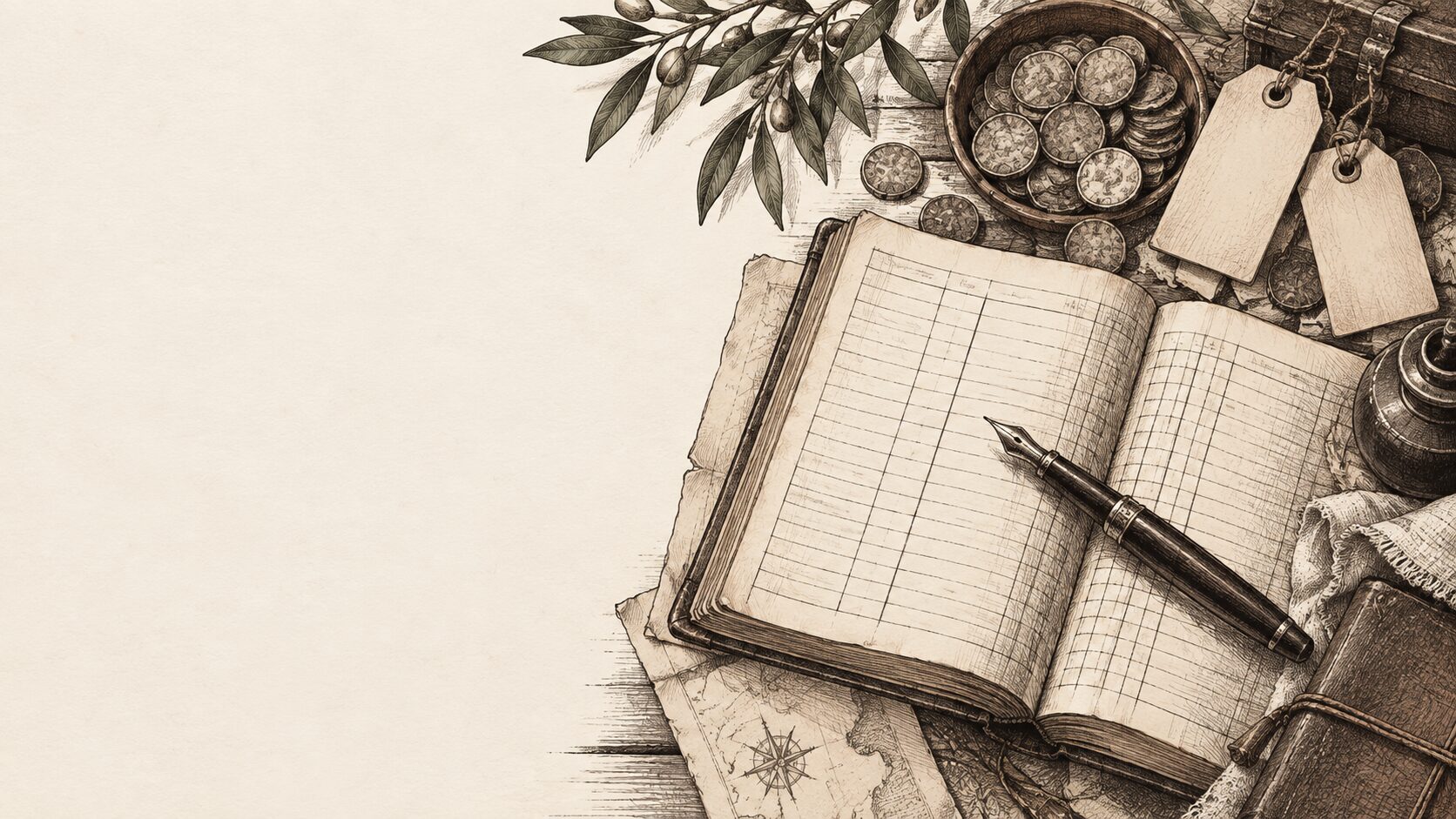 Hand-drawn pricing board illustration