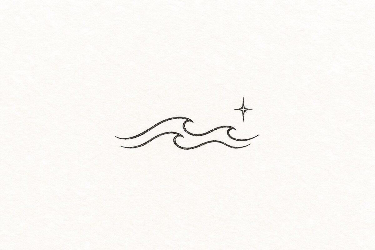 Hand-drawn waves illustration