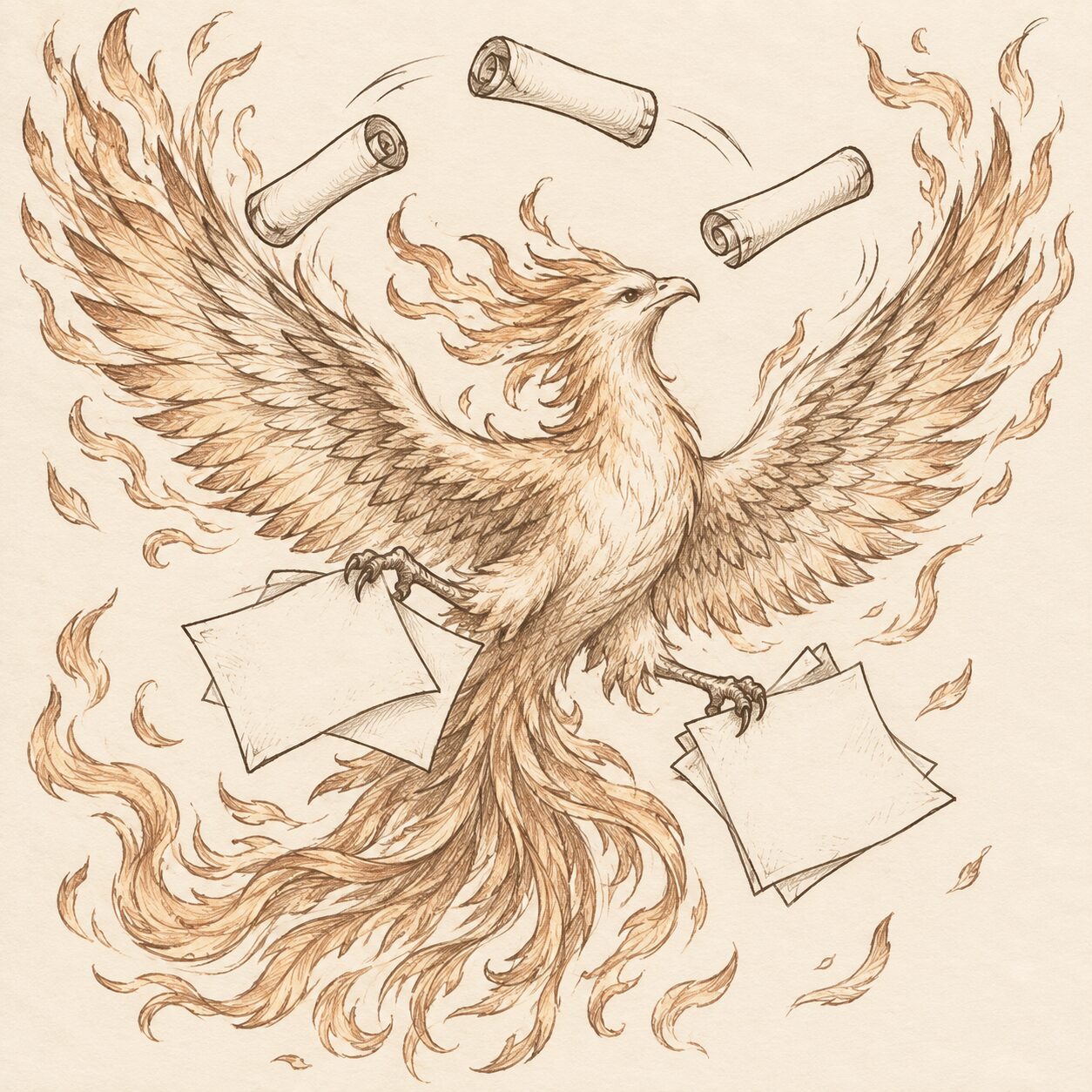 Illustrated team character portrait
